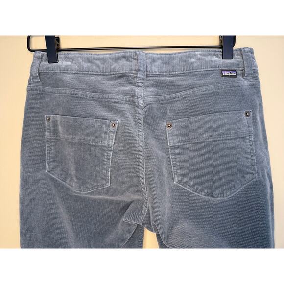 Patagonia Womens Fitted Corduroy Pants Organic Cotton Gray Blue Size 27 - Picture 7 of 9